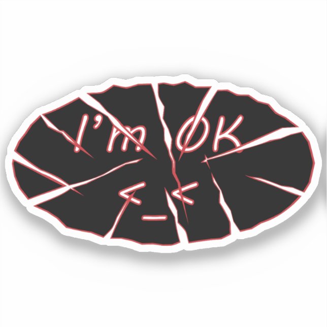 I'm OK Vinyl Sticker (Front)