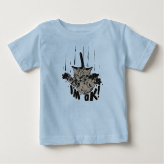 I'm okay-falling cat baby T-Shirt