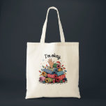 I'm Okay Funny Quilting Christmas Lovers Tote Bag<br><div class="desc">Im Oky Quilt,  Quilting Humour Christmas,  Quilter Inside Joke,  Festive Sewing Meme,  Crafty Holiday Shirt,  Funny Quilt Block,  OKY Quilt Lover,  Cozy Christmas Craft,  Quilting Community Gift,  Holiday Maker Humour</div>