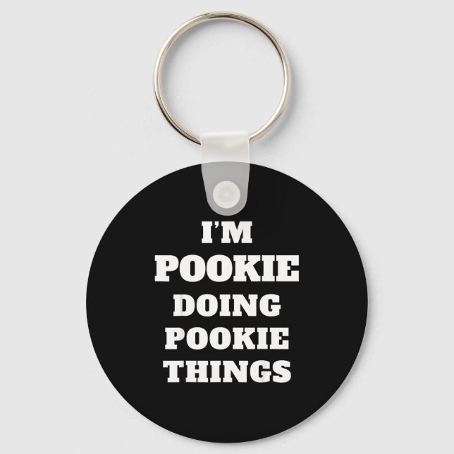 I'm Okie Doing Okie Things Aesthetic Slang Viral G Keychain (Front)
