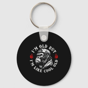 I'm Old But I'm Like Cool Old Funny Monkey (on Bac Keychain