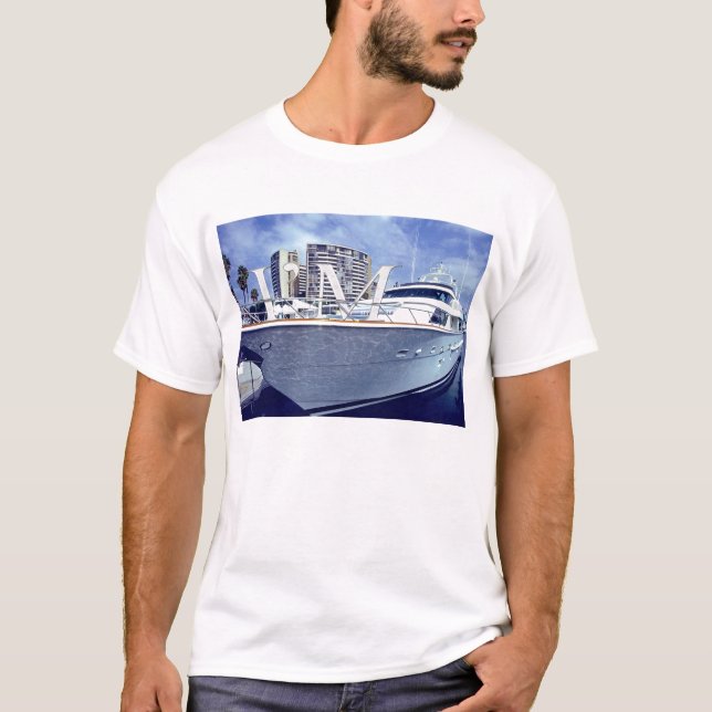 I'm on a Boat, White. T-Shirt (Front)