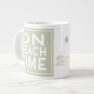 I'm on Beach Time Large Coffee Mug