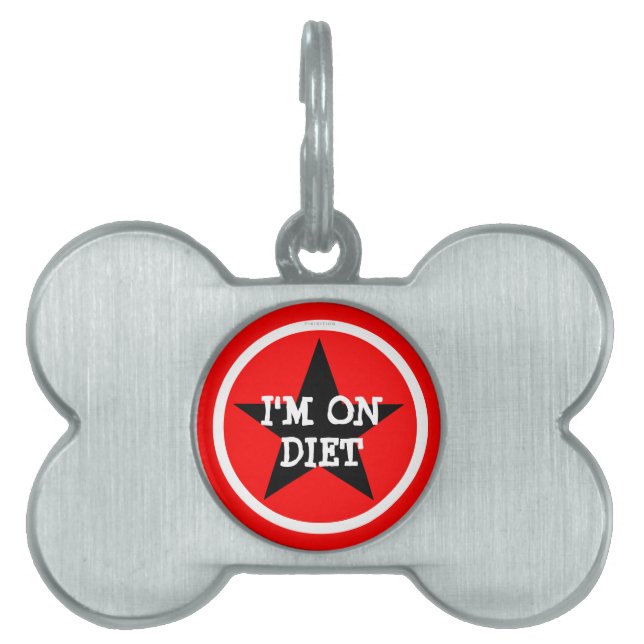 I'm On Diet Dog Pet Tag (Front)