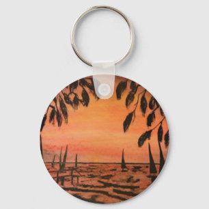 I'm on Island Time Keychain