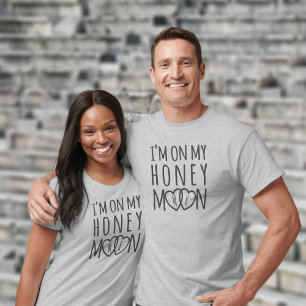 I'm on my Honeymoon Personalized Hearts T-Shirt