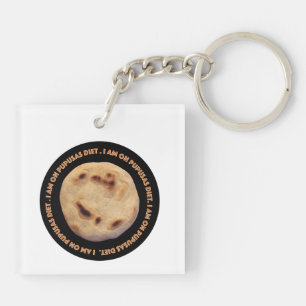 I'm on pupusas diet keychain