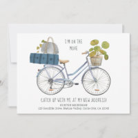 I'm on the Move Bicycle and Luggage Funny Moving