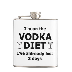 I'm On The Vodka Diet Hip Flask
