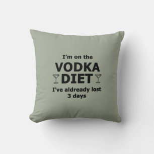 I'm On The Vodka Diet Throw Pillow