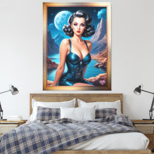 I'm On Vacation AI Concept Art by Xzendor7 Canvas Print