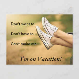 I'm on Vacation Postcard