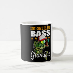 I'm One Bad B Grandpa B Fishing Father's Day Gift Coffee Mug