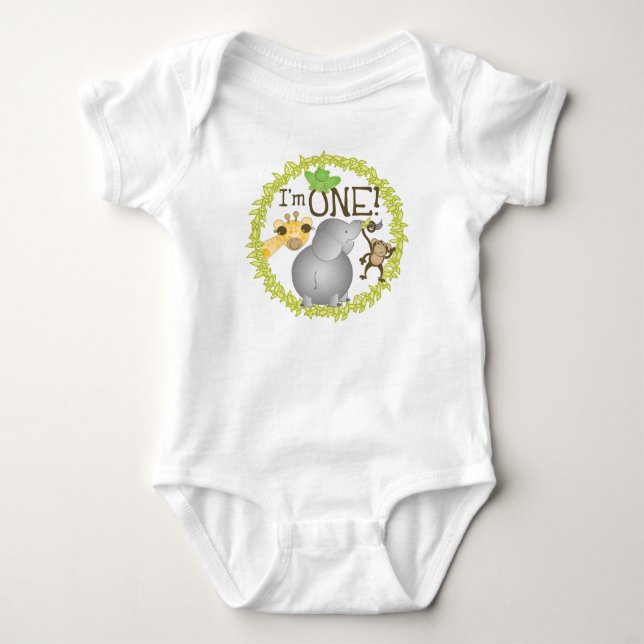 I'm ONE Jungle Baby Tshirt (Front)