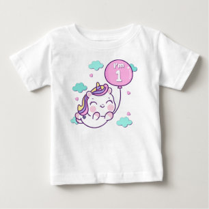 I'm One Unicorn Balloon Baby T-Shirt