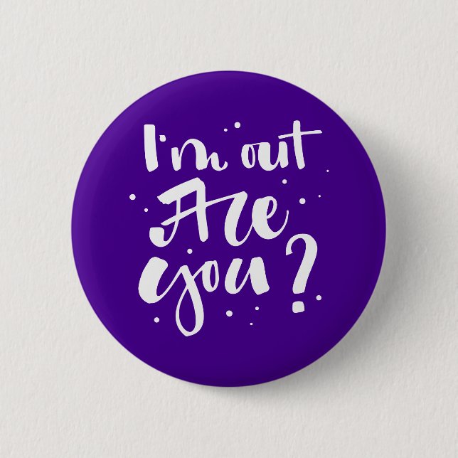 I'm Out Are You? 2 Inch Round Button (Front)