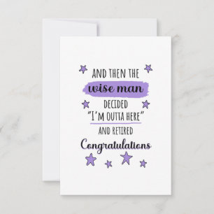 I'm Outta Here" Funny Retirement Thank You Card