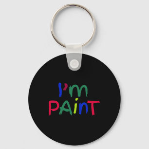 I'm Paint Matching I Love To Finger Paint Couple V Keychain