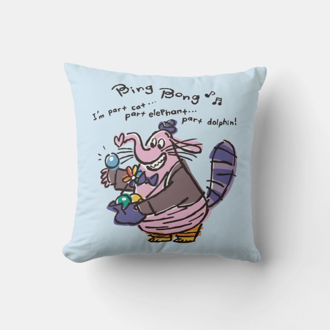 I'm Part Cat… Throw Pillow (Front)