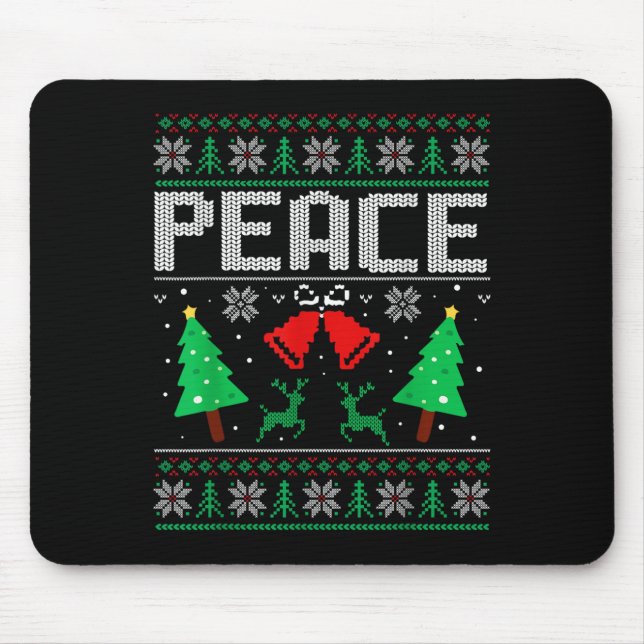 I'm Peace - I Come In Peace Couple Matching Ugly C Mouse Pad (Front)