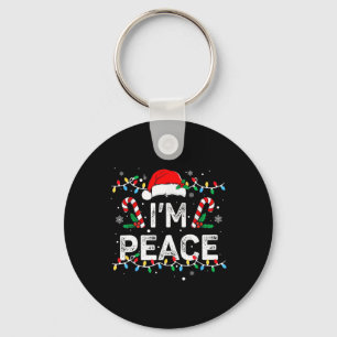 I'm Peace I Come In Peace Funny Matching Couple Ch Keychain