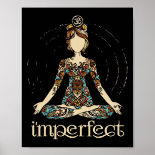 I'm Perfect Women Vintage Namaste Yoga Poster