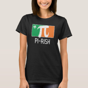 I'm Pi Rish St Patrick's Day Irish Flag C Distress T-Shirt