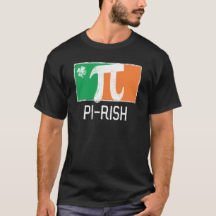 I'm Pi Rish St Patrick's Day Irish Flag C Distress T-Shirt