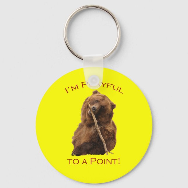 I'm Playful to a Point! Keychain (Front)