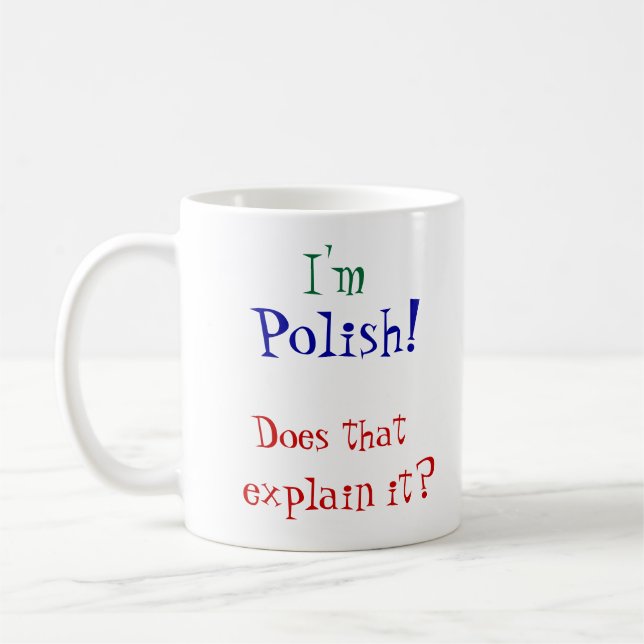 I'm, Polish! Coffee Mug (Left)