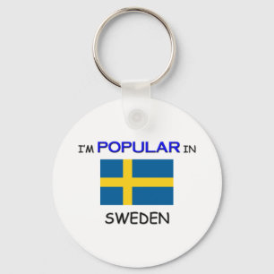I'm Popular In SWEDEN Keychain