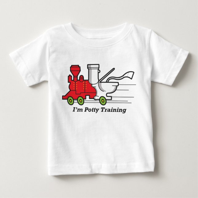 I'm Potty Training! Baby T-Shirt (Front)