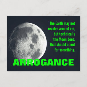 I'm practically the centre of the universe postcard