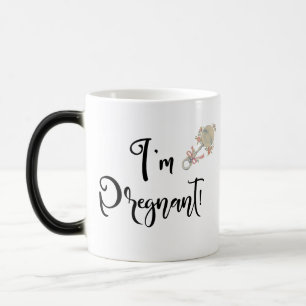 I'm Pregnant Pregnancy Hidden Message Surprise Magic Mug