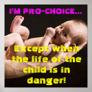 I'm Pro-Choice Except....PRO LIFE 2 Poster
