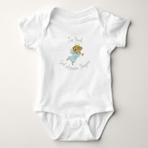 I'm proof God answers Prayers. Baby Bodysuit