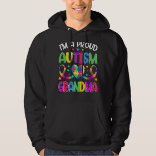 Im Proud Autism Grandma Autism Awareness Puzzle He Hoodie