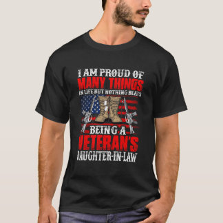 I'M Proud Of Being A Veteran'S Daughter-In-Law Vet T-Shirt