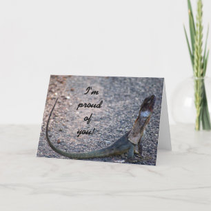 Im proud of you! Frilled lizard Australia Greeting Card