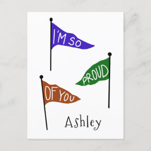 I'm Proud of You Personalized Congratulations Postcard