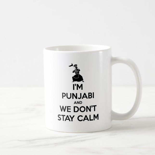 I'm Punjabi and We Don't Keep Calm Coffee Mug (Right)
