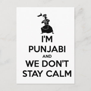 I'm Punjabi and We Don't Keep Calm Postcard