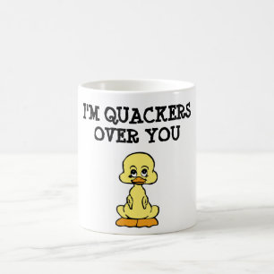 "I'M QUACKERS OVER YOU" DUCK COFFEE MUG
