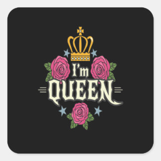 I'm  Queen Square Sticker