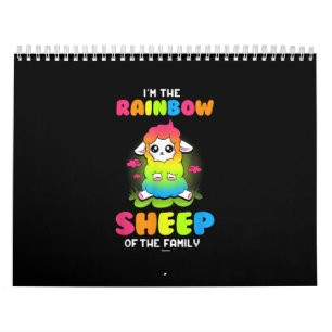 Im rainbow sheep of family Cute Sheep Design Calendar