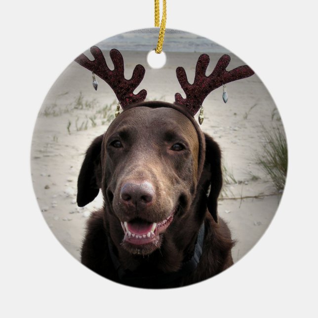 I'm ready ceramic ornament (Front)