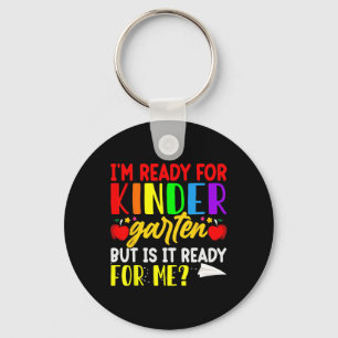 I'm Ready For First Day of School Kindergarten Boy Keychain