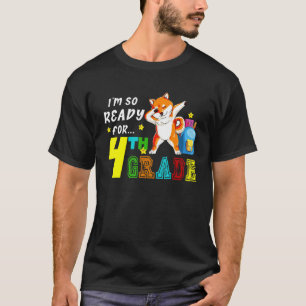 I'm Ready For Fourth Grade Dabbing Shiba Inu Back  T-Shirt
