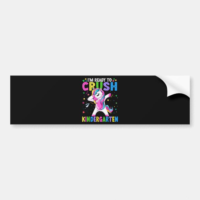 I'm Ready For Kindergarten Back To School Bumper Sticker (Front)