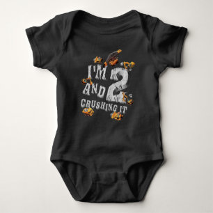 I'm Ready to Crush 2 Excavator 2nd Birthday Boy Baby Bodysuit